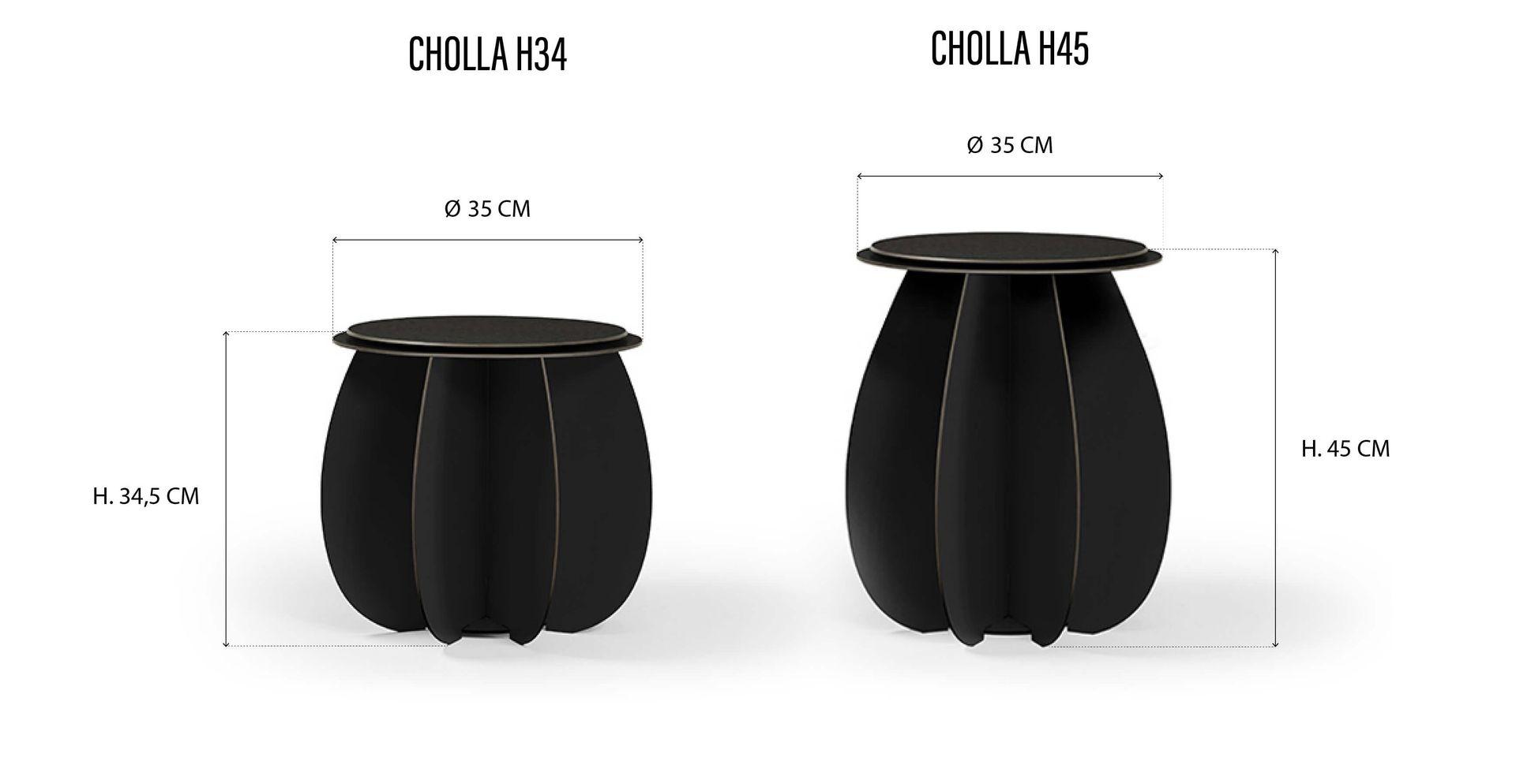 dimensions des tabourets d'extérieur Cholla de la marque Ibride